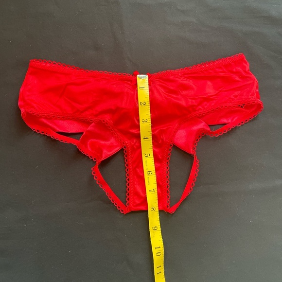 NEVER WORN Victorias Secret Red Silky Bow Panties Size S - Picture 9 of 9